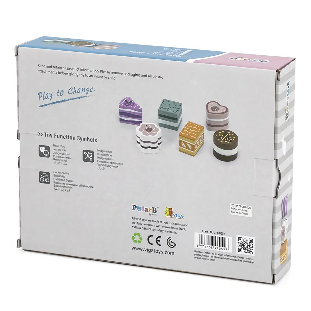 PolarB Ensemble de 6 Mini Cake 18M+