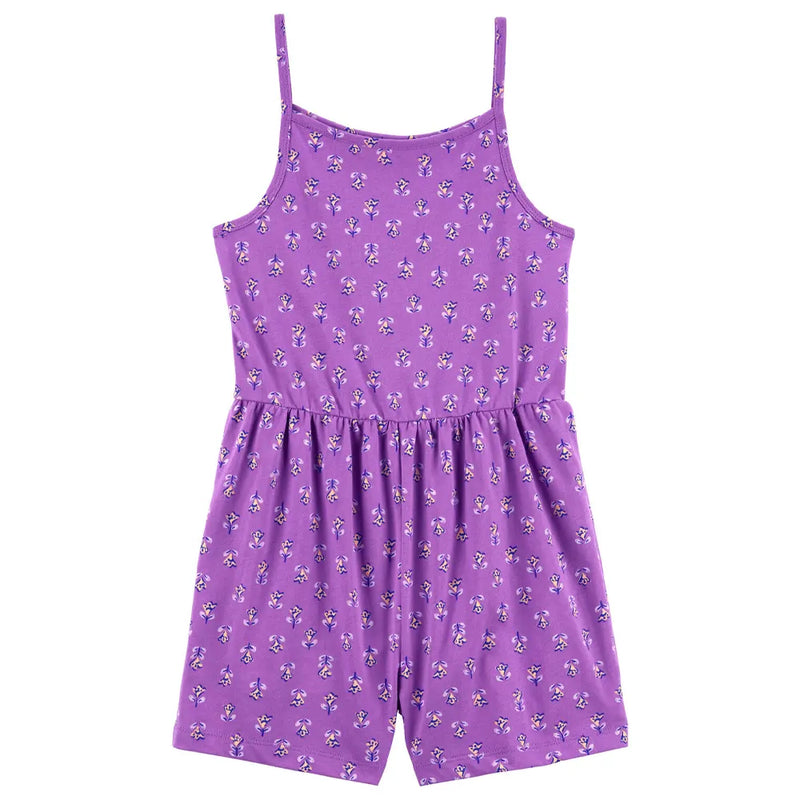 Combinaison en Coton Carter's - Fleurie Mauve