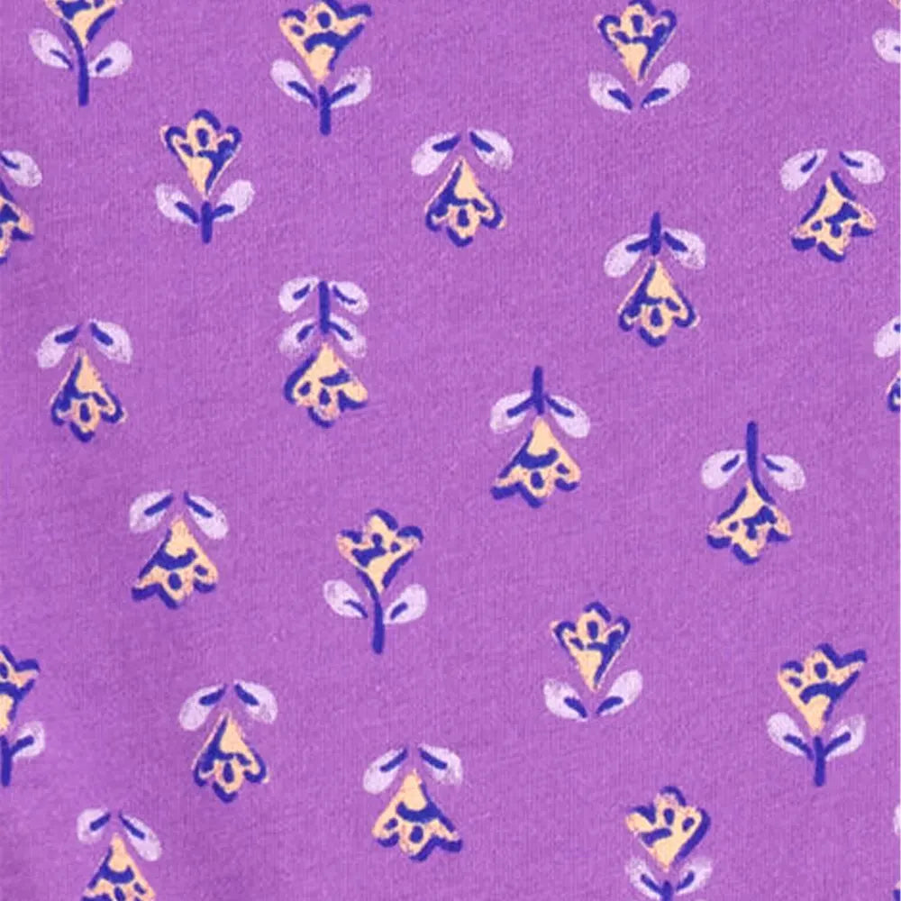 Barboteuse en Coton Carter's - Fleurie Mauve
