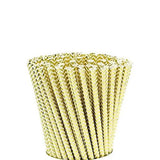 Juego de 25 pajitas de papel desechables - Doradas