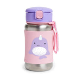 Skip Hop Gourde avec Paille en Acier Inoxydable 350ml - Narval