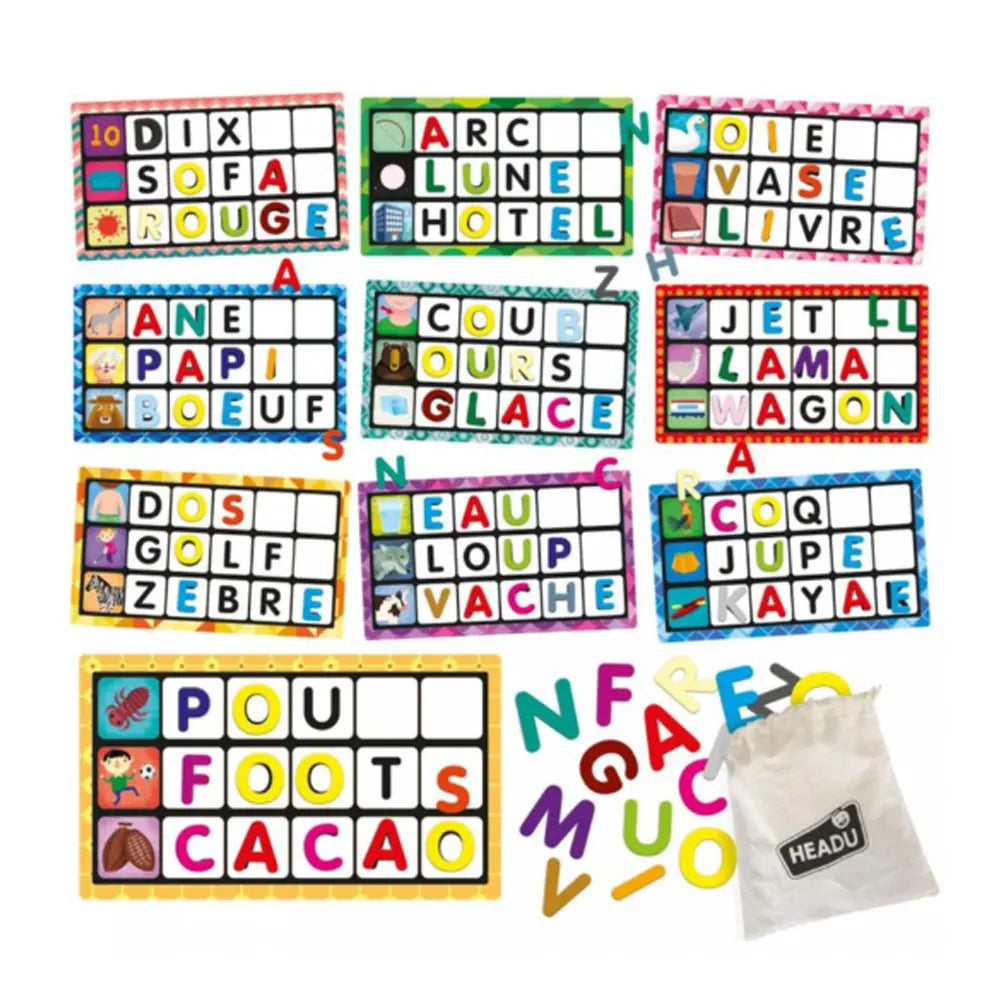 Headu Montessori Letters and Words - 3-6 Years+