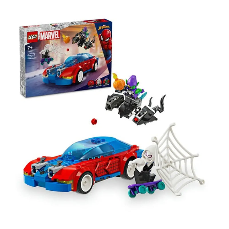 LEGO Voiture de Course de Spideman & Venom avec le Bouffon Vert - 7A+