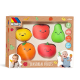 Molto Jeu de Fruits Sensoriels Souples Molto 5 Pièces 10M+