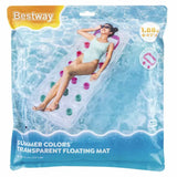 Bestway® Matelas Gonflable Adulte avec Hublots Summer Colors 14A+