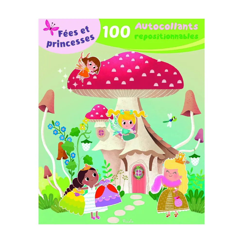 Fées et Princesses - 100 Autocollants Repositionnables