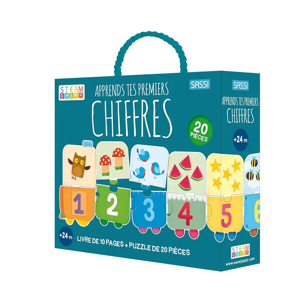 Sassi Steam Puzzle Apprends tes premiers chiffres - 2A+