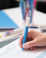 Bolígrafo Bic Shine de 4 colores - Azul