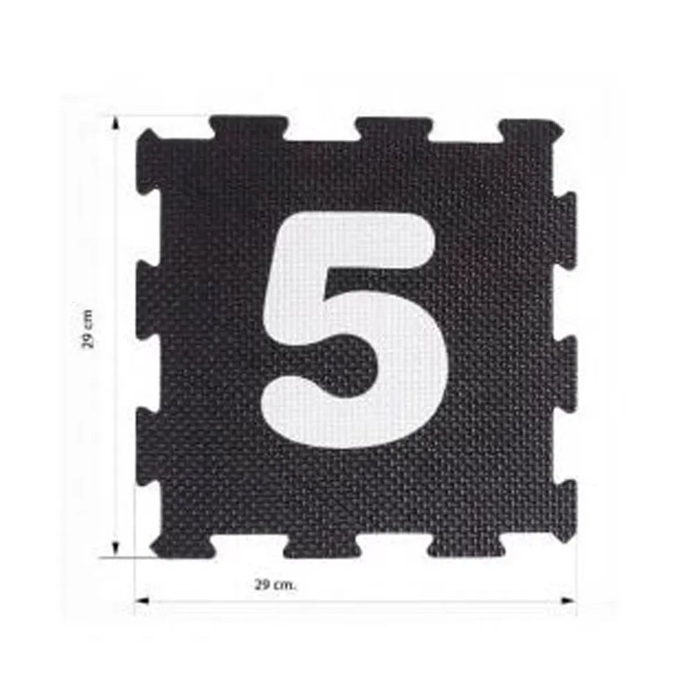 Tapis de Sol Puzzle Numérique 16 Pièces -Noir & Blanc