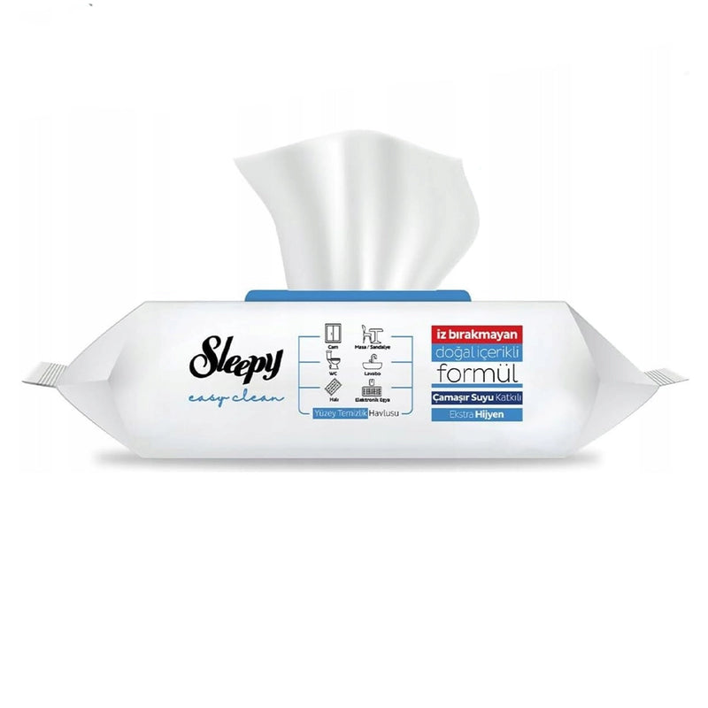 Sleepy Lingettes Nettoyage Hygiène Renforcée à l'Eau de Javel - 100 Lingettes