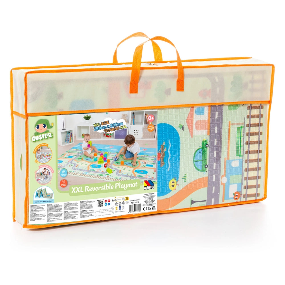 Molto Tapis de Jeu Réversible XXL en Mousse 150×200 cm 0M+