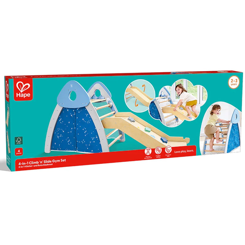 Hape Aire de Jeu Escalade & Toboggan 4 en 1 - 2-3A