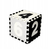 Tapis de Sol Puzzle Numérique 16 Pièces -Noir & Blanc