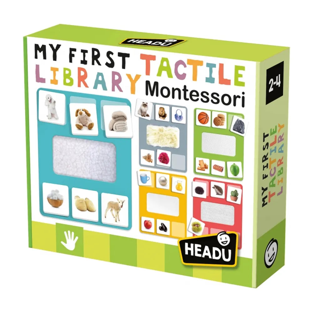Headu Montessori Ma Première Bibliothèque Tactile - 2-4 Ans+