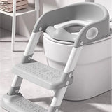 Tryco Réducteur de Toilette avec Échelle - Gris
