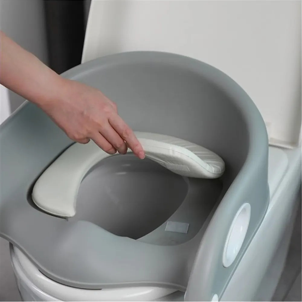Tryco Réducteur de Toilette avec Échelle - Gris