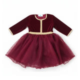 Caftan Impérial Grenat pour Fille