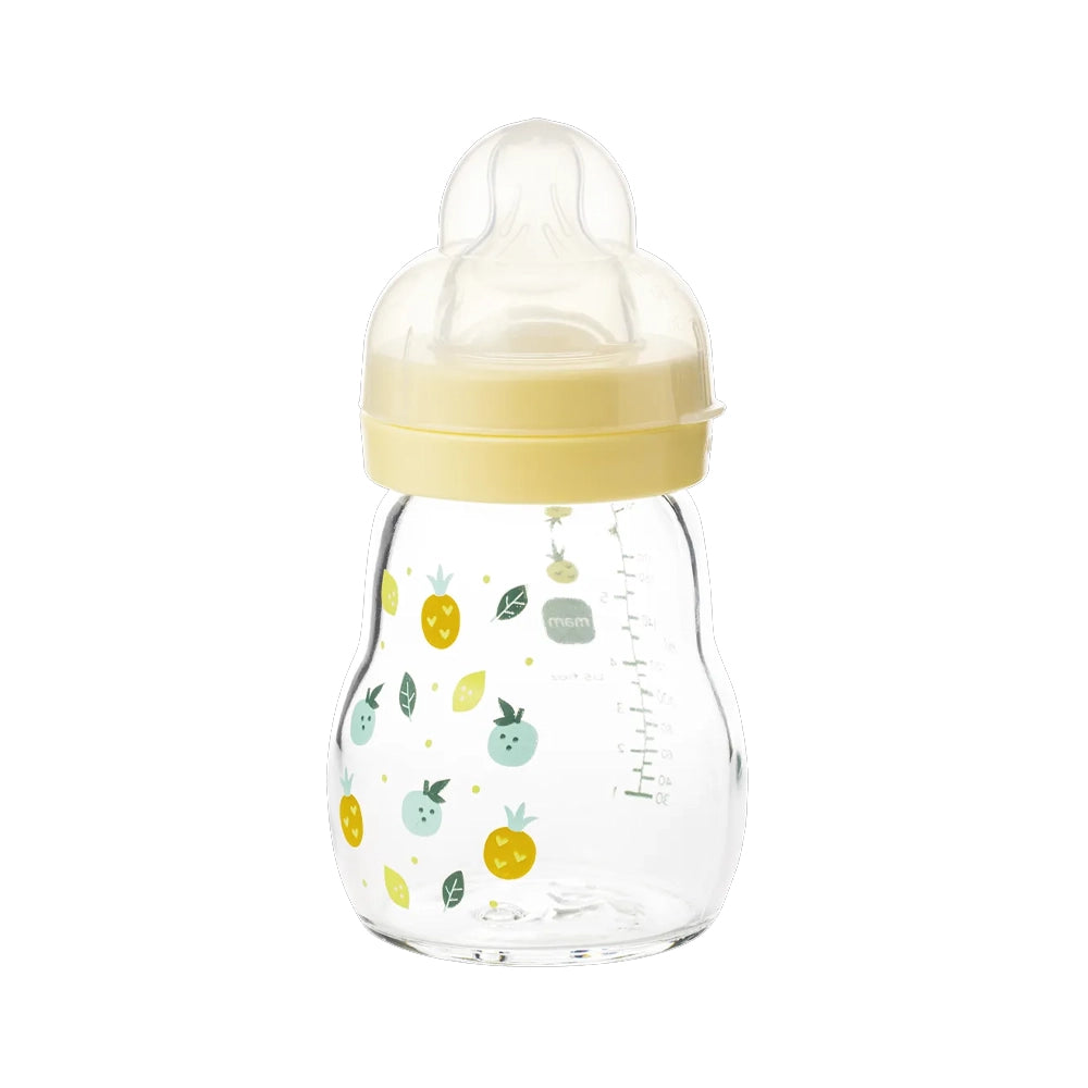 MAM Biberon en Verre 170ml 0M+ - Jaune