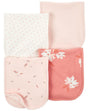 Lot De 4 Lingettes Pour Le Rot Carter's - Rose