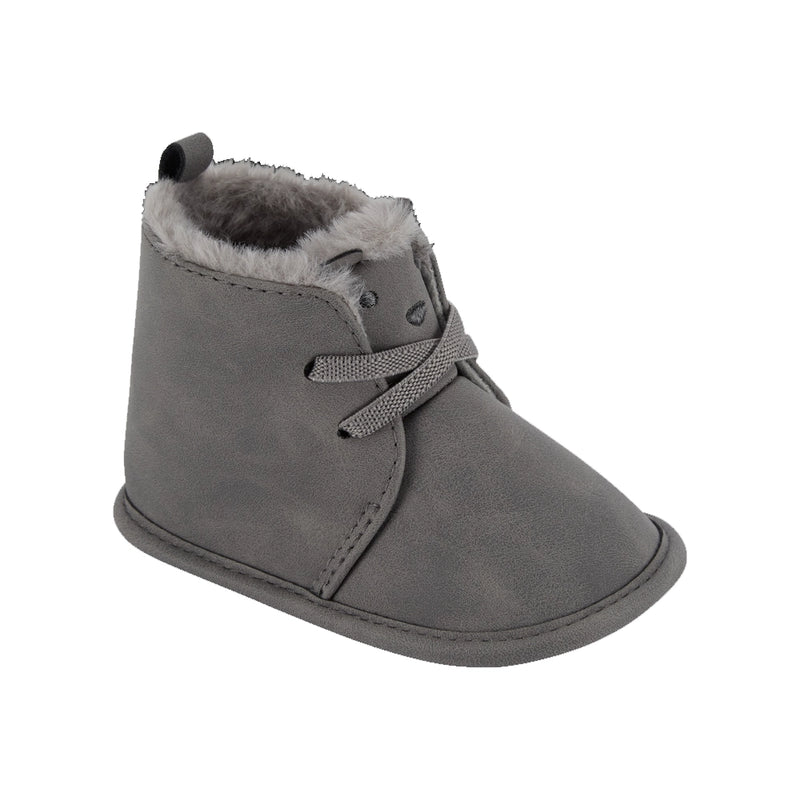 Carter's Baby Faux Fur Slippers - Gray