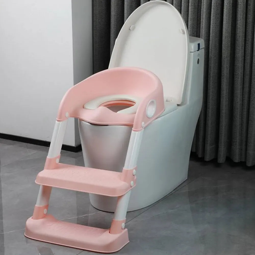 Tryco Toilet Trainer with Ladder - Pink