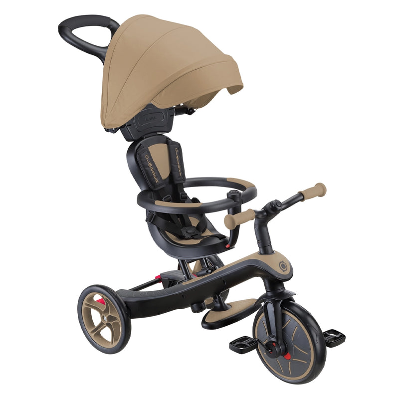 Globber Tricycle Explorer 4 in 1 - Taupe - 10M+