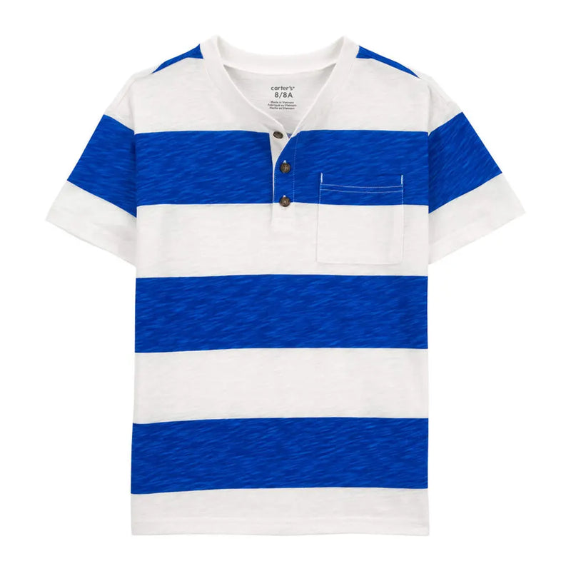 T-Shirt Rayé Carter's - Bleu & Blanc