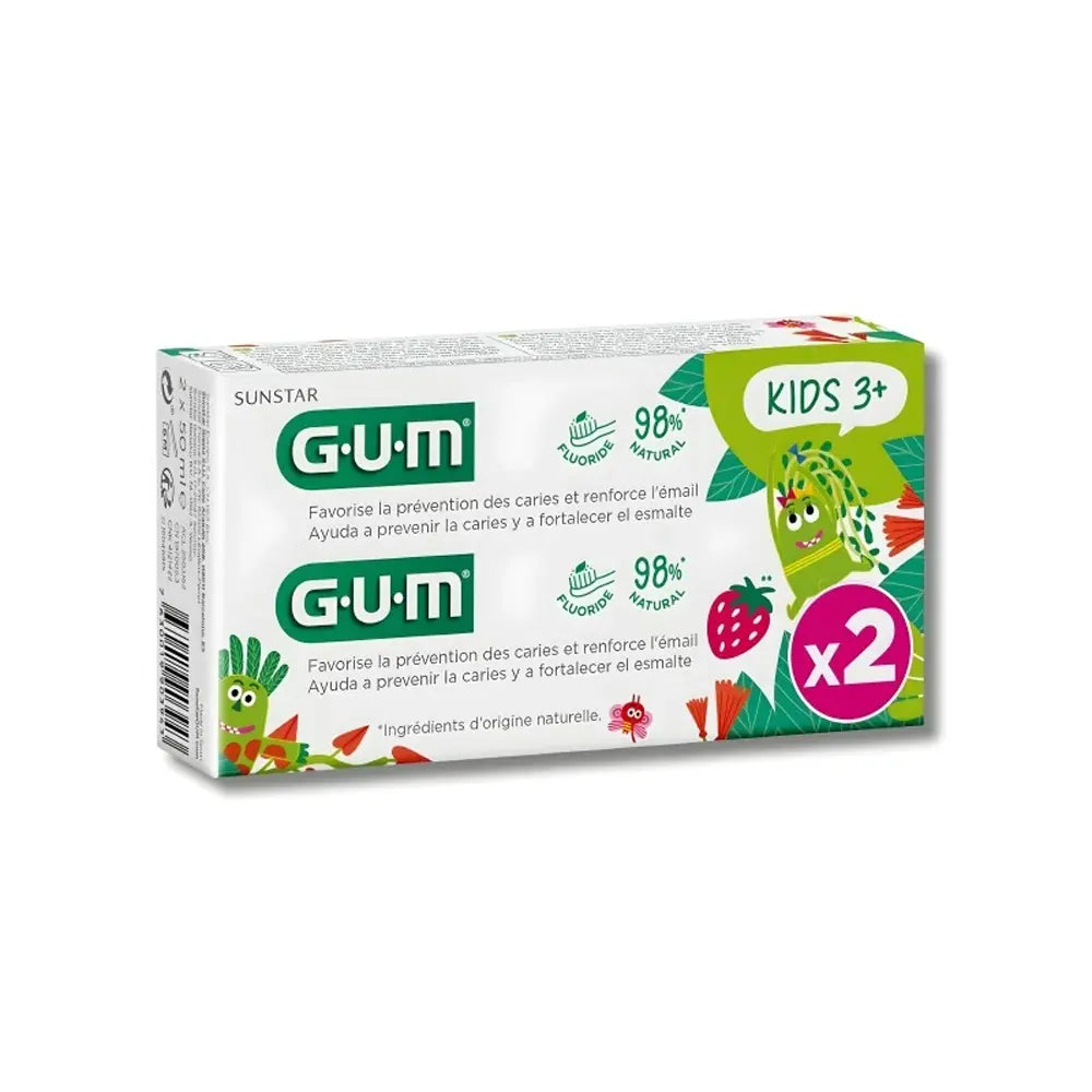 Gum 2 Dentífrico Kids 3 años+ – Pack 2 Tubos 30ml