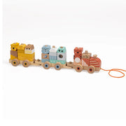 Eurekakids - Train Blocs en Bois Jungle 18M+