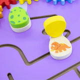 VIGA Toys Jeu Mural Éducatif en Bois Tricératops – 18M+