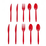 Pack de 30 Couverts Rouges