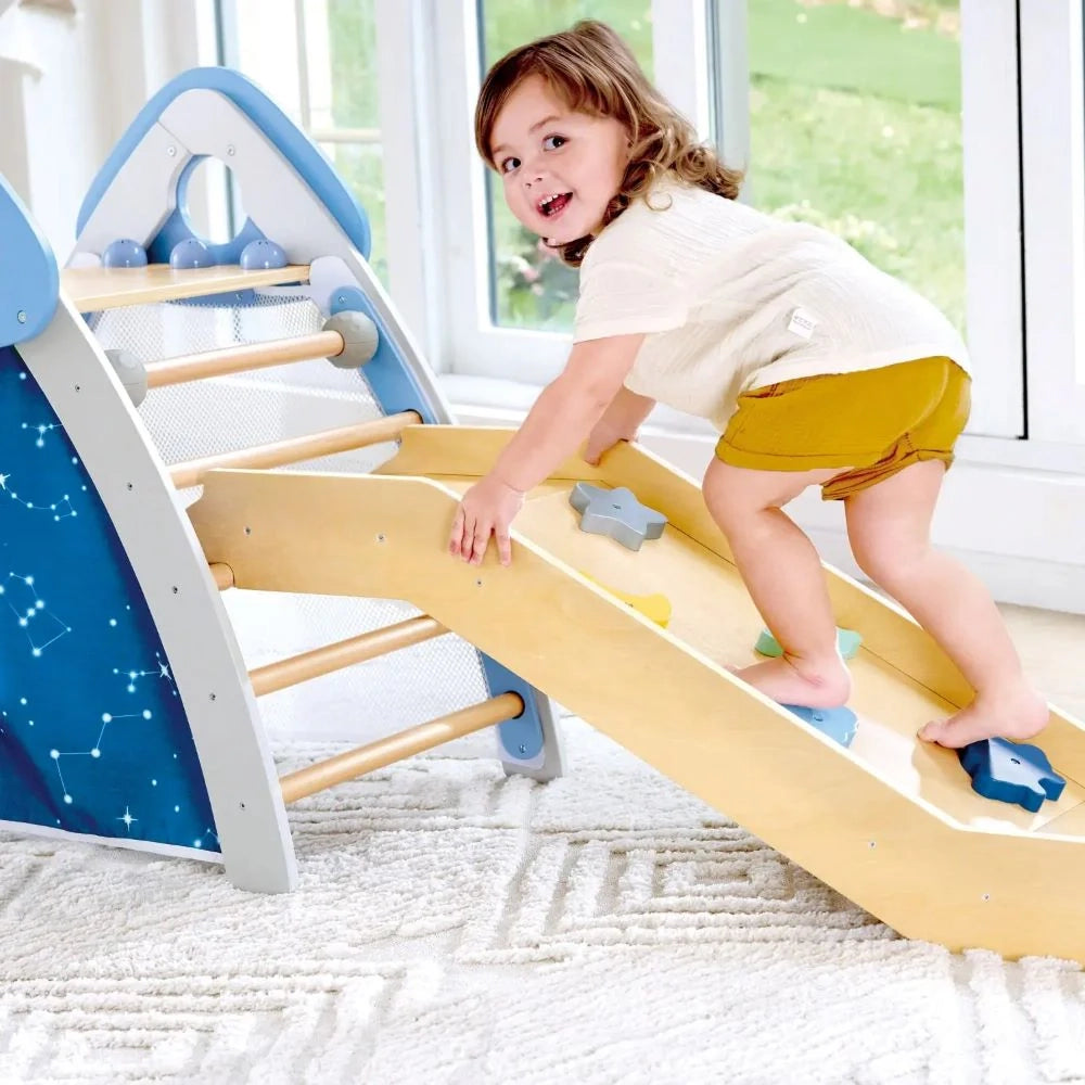 Hape Aire de Jeu Escalade & Toboggan 4 en 1 - 2-3A