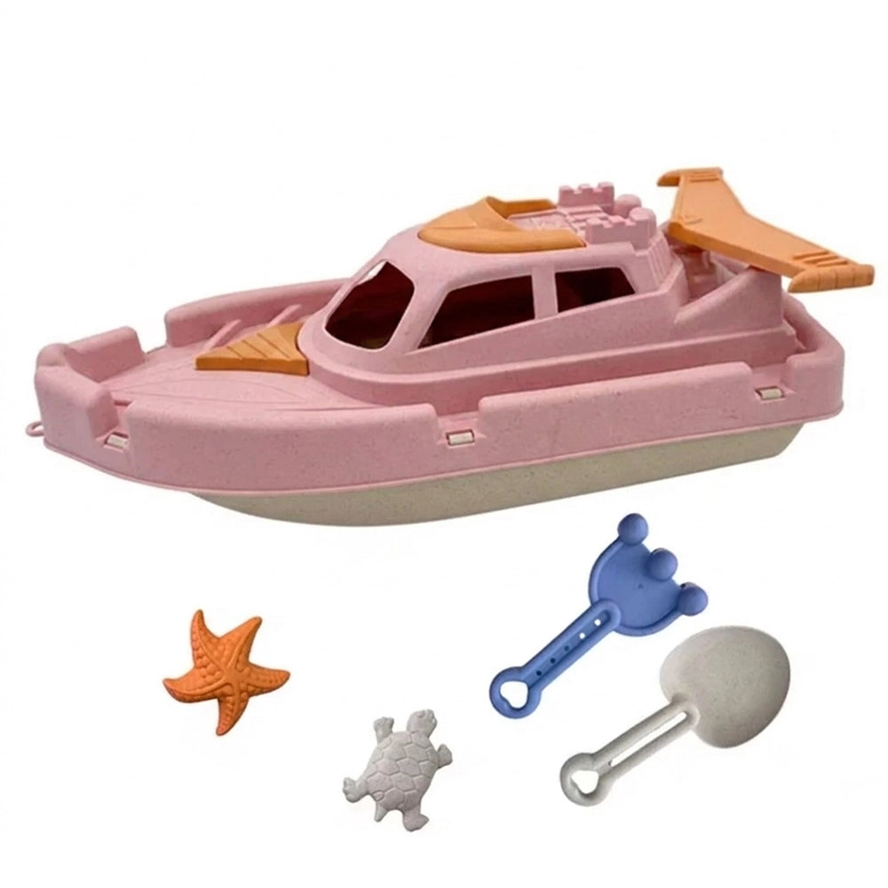 Grand Bateau de Plage avec Moules - Rose