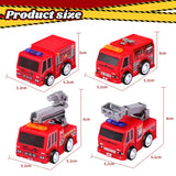 Lote de 4 Coches de Bomberos de Fricción - 3A+
