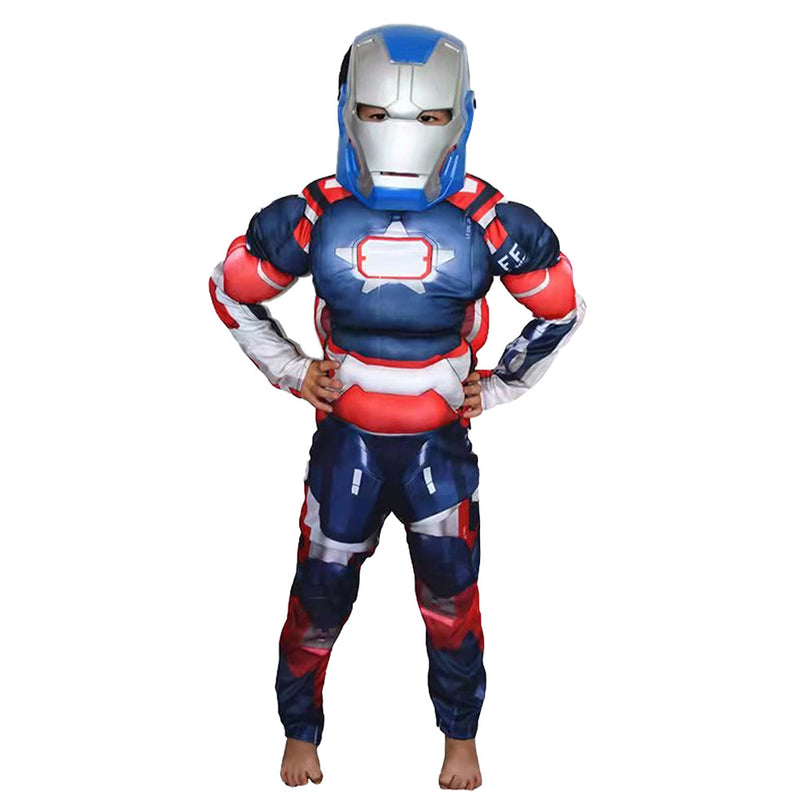 Déguisement Complet Iron Patriot pour Enfant avec Casque Intégral