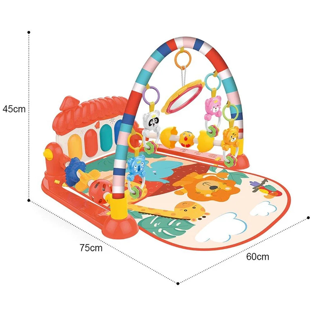 Huanger Tapis Piano d’Éveil Musical Lumineux 3 en 1 - 0M+