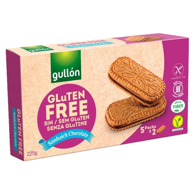 Gullón Gluten-Free Chocolate Flavored Filled Biscuits - 225g