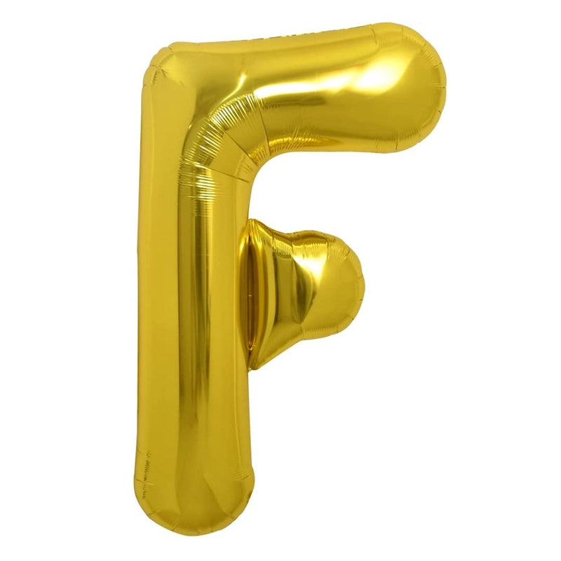 Ballon en Forme de Lettre F - Dorée