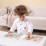Viga Toys PolarB Puzzle Plat avec Poignées Transports 18M+