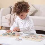 Viga Toys PolarB Puzzle Plat avec Poignées Transports 18M+