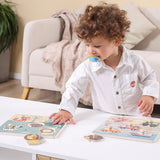 Viga Toys PolarB Puzzle Plat avec Poignées Transports 18M+