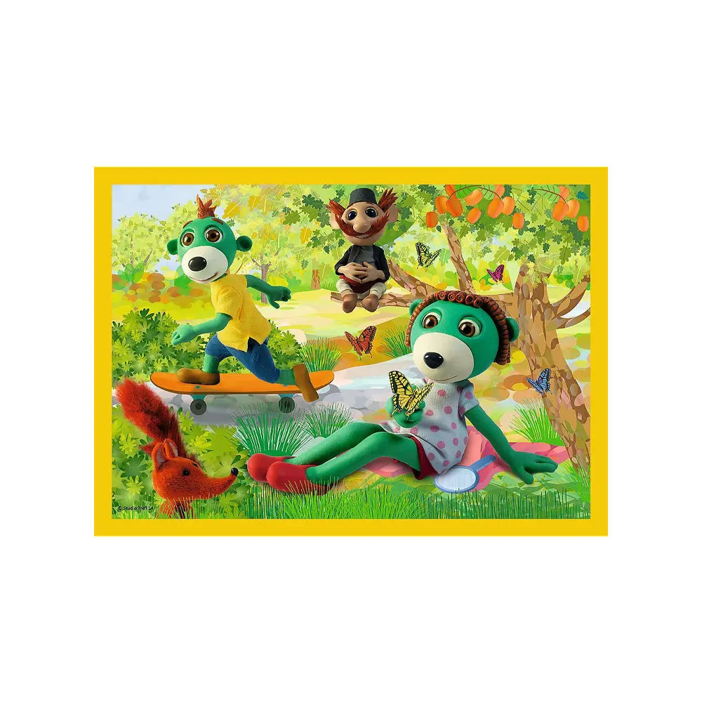 Trefl Puzzle 4en1 Famille Treflik - 3A+