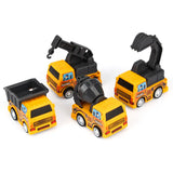 Lot de 4 Véhicules de Construction à Friction - 3A+