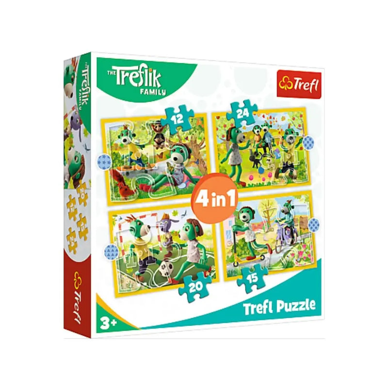 Trefl Puzzle 4en1 Famille Treflik - 3A+