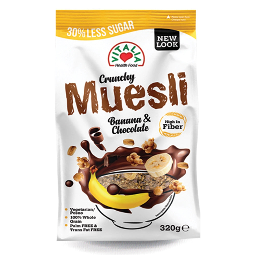 Vitalia Health Food Crunchy Muesli Chocolate Banana - 320g