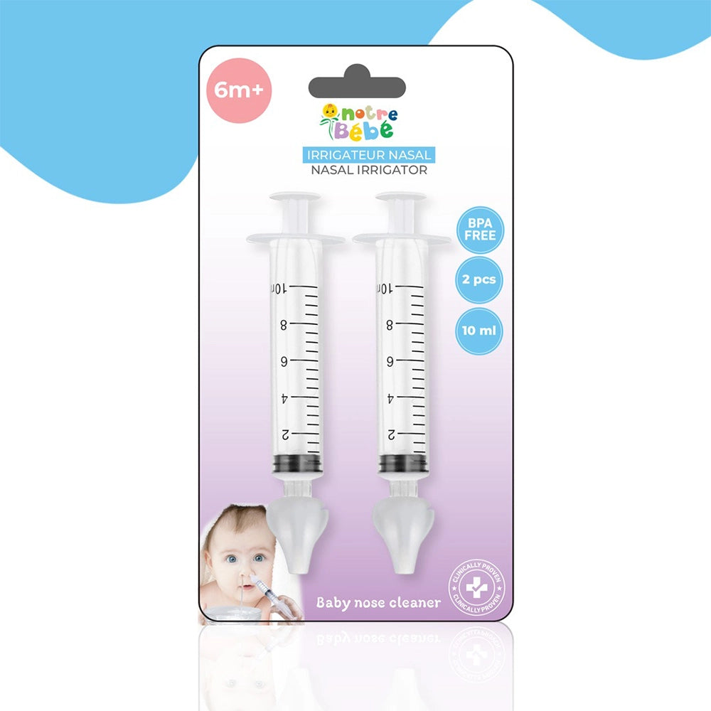 Notre Bébé Pack de 2 Seringues Nasales