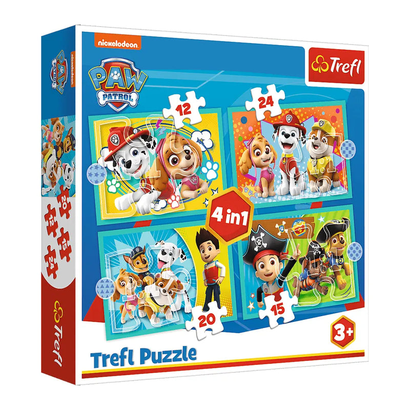 Trefl Puzzle 4en1 La Joyeuse Équipe de la Pat' Patrouille - 3A+