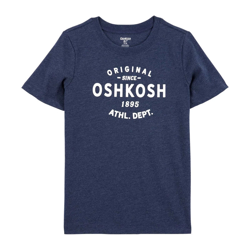 T-shirt à Graphique avec Logo OshKosh Garçon - Bleu