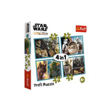 Trefl Puzzle 4-en-1 Star Wars Le Mandalorien et son Monde - 4A+