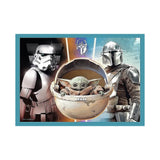 Trefl Puzzle 4-en-1 Star Wars Le Mandalorien et son Monde - 4A+